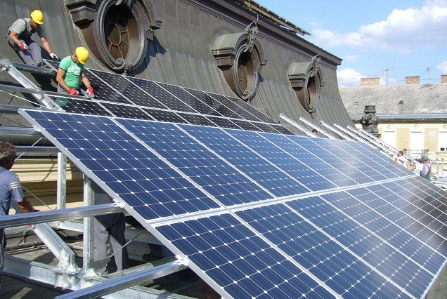 Vígszinház napelems rendszer